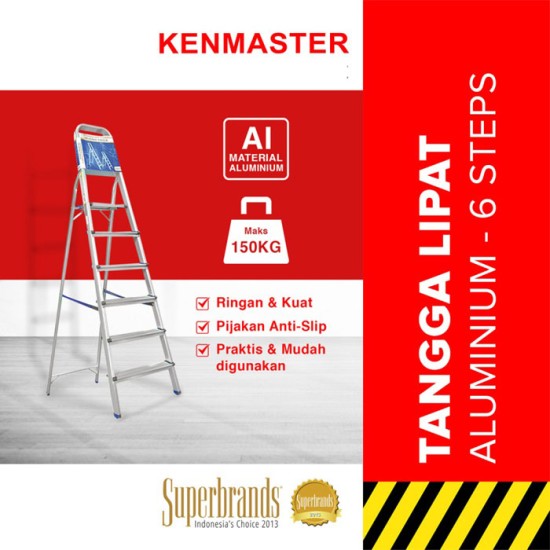 Kenmaster KM-106 Tangga 6 Step Pijakan Household Ladder Kenmaster KM-106 Tangga 6 Step Pijakan Household Ladder