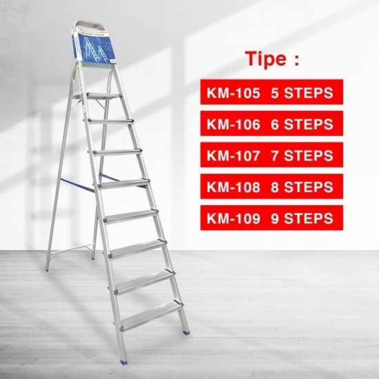 Kenmaster KM-106 Tangga 6 Step Pijakan Household Ladder Kenmaster KM-106 Tangga 6 Step Pijakan Household Ladder