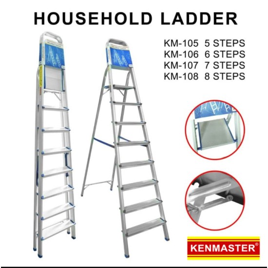 Kenmaster KM-106 Tangga 6 Step Pijakan Household Ladder Kenmaster KM-106 Tangga 6 Step Pijakan Household Ladder