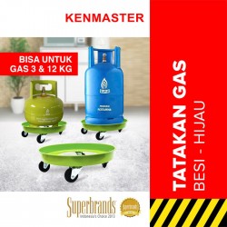 Kenmaster Tatakan Tabung Gas Besi Roda