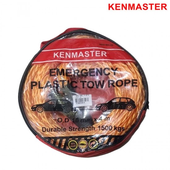 Kenmaster Emergency Plastic Tow Rope 16mm 4 Meter Tali Derek Mobil Kenmaster Emergency Plastic Tow Rope 16mm 4 Meter Tali Derek Mobil