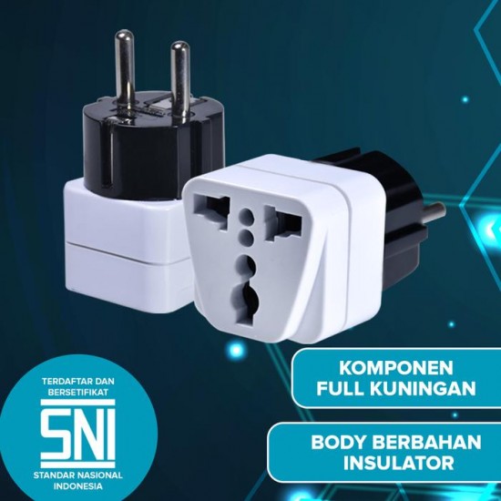 Kenmaster XX-407A WA9 Steker SNI Plug Adaptor Kenmaster XX-407A WA9 Steker SNI Plug Adaptor