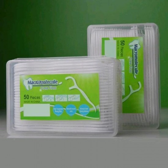 Benang Tusuk Gigi 1 Pack isi 50 Pcs Dental Floss Pembersih Sela Benang Tusuk Gigi 1 Pack isi 50 Pcs Dental Floss Pembersih Sela