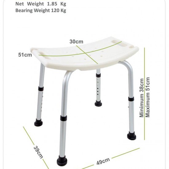 Shower Chair Orang Tua Kursi Mandi Pasien Tanpa Sandaran Shower Chair Orang Tua Kursi Mandi Pasien Tanpa Sandaran