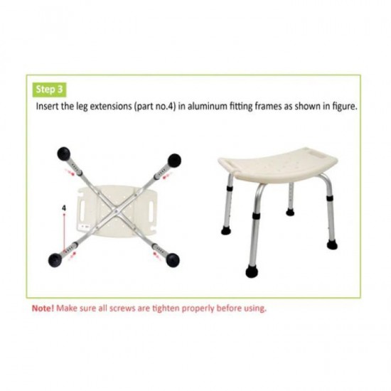 Shower Chair Orang Tua Kursi Mandi Pasien Tanpa Sandaran Shower Chair Orang Tua Kursi Mandi Pasien Tanpa Sandaran