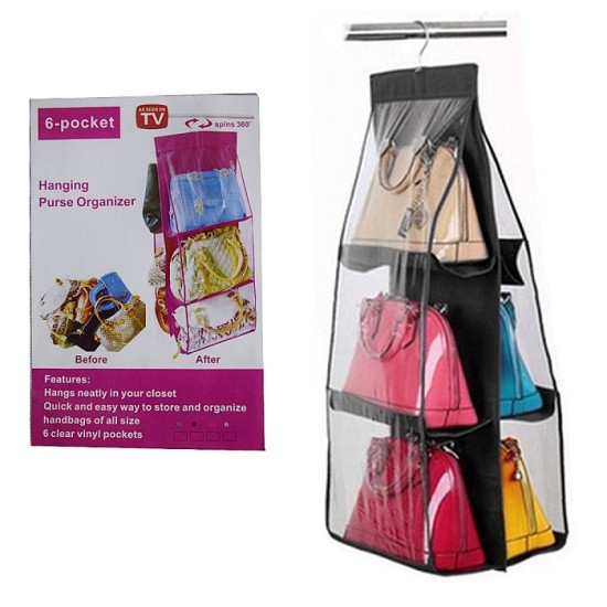 Hanging Bag Organizer Dust Cover - Rak Gantung Tas Anti Debu Hanging Bag Organizer Dust Cover - Rak Gantung Tas Anti Debu