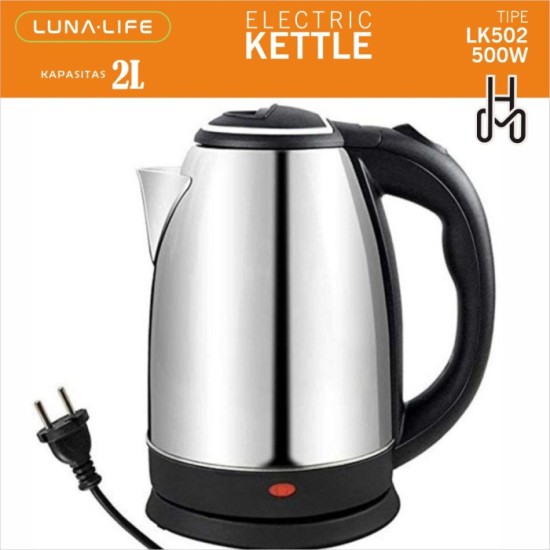 Luna Life LK502 Electric Kettle 2 Liter Teko Pemanas Air Listrik 2L Luna Life LK502 Electric Kettle 2 Liter Teko Pemanas Air Listrik 2L