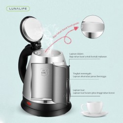 Luna Life LK502 Electric Kettle 2 Liter Teko Pemanas Air Listrik 2L