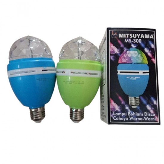 Mitsuyama MS-300 Lampu Bohlam Disco Cahaya Warna Warni