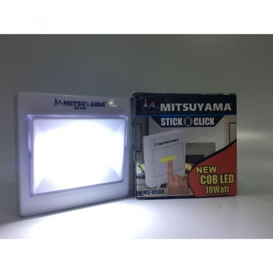 Mitsuyama MS-8508 Stick n Click Lampu Tempel Switch COB LED 10W