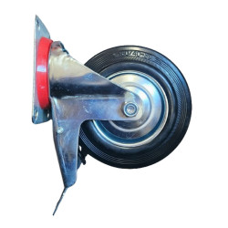 Notra Roda Karet 6 Inch Hidup Rem 160mm 16cm Notra Roda Karet 6 Inch Hidup Rem 160mm 16cm