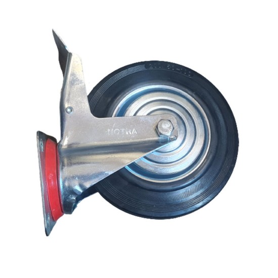 Notra Roda Karet 8 Inch Hidup Rem 200mm 20cm Notra Roda Karet 8 Inch Hidup Rem 200mm 20cm