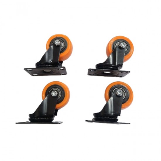 Notra NT-6020S Roda Nilon 2 Inch Hidup 4 Pcs Caster Wheel Swivel 50mm