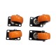 Notra NT-6020S Roda Nilon 2 Inch Hidup 4 Pcs Caster Wheel Swivel 50mm