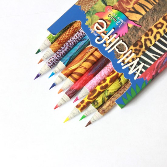 O'BON Wildlife Series Pensil Warna isi 12pcs O'BON Wildlife Series Pensil Warna isi 12pcs
