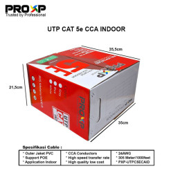 PROXP Cable UTP Cat 5e CCA Indoor - Kabel UTP Cat5e PROXP Cable UTP Cat 5e CCA Indoor - Kabel UTP Cat5e