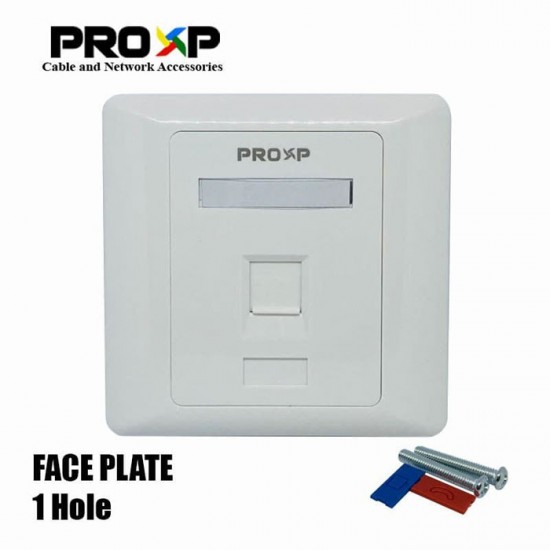 PROXP FP101 Face Plate Panel 1 Hole PROXP FP101 Face Plate Panel 1 Hole