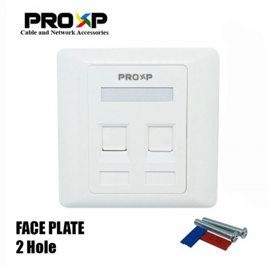 PROXP FP201 Face Plate Panel 2 Hole PROXP FP201 Face Plate Panel 2 Hole