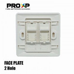 PROXP FP201 Face Plate Panel 2 Hole PROXP FP201 Face Plate Panel 2 Hole