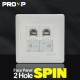 PROXP Face Plate Panel 2 Hole Spin Series PROXP Face Plate Panel 2 Hole Spin Series
