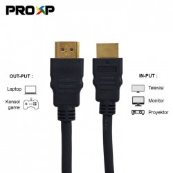 ProXP Kabel HDMI 2.0 Male to Male 4K 1080P Resolution 60Hz