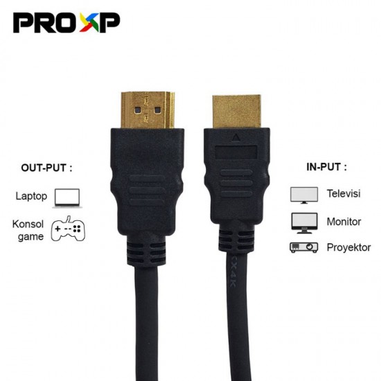 ProXP Kabel HDMI 2.0 Male to Male 4K 1080P Resolution 60Hz ProXP Kabel HDMI 2.0 Male to Male 4K 1080P Resolution 60Hz