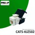PROXP Modular Jack RJ45 Cat 5e Tolless Keystone Black