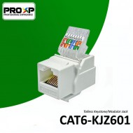 PROXP Modular Jack RJ45 Cat 6 Tolless Keystone White
