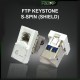 PROXP Modular Jack FTP STP RJ45 Cat 6 Tolless Keystone Spin Shield PROXP Modular Jack FTP STP RJ45 Cat 6 Tolless Keystone Spin Shield