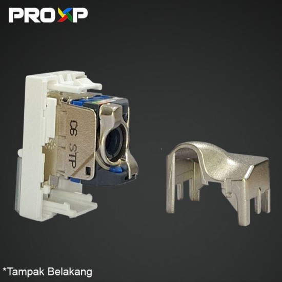 PROXP Modular Jack FTP STP RJ45 Cat 6 Tolless Keystone Spin Shield PROXP Modular Jack FTP STP RJ45 Cat 6 Tolless Keystone Spin Shield