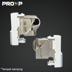 PROXP Modular Jack FTP STP RJ45 Cat 6 Tolless Keystone Spin Shield