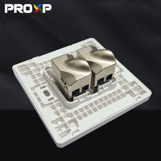PROXP Modular Jack FTP STP RJ45 Cat 6 Tolless Keystone Spin Shield PROXP Modular Jack FTP STP RJ45 Cat 6 Tolless Keystone Spin Shield