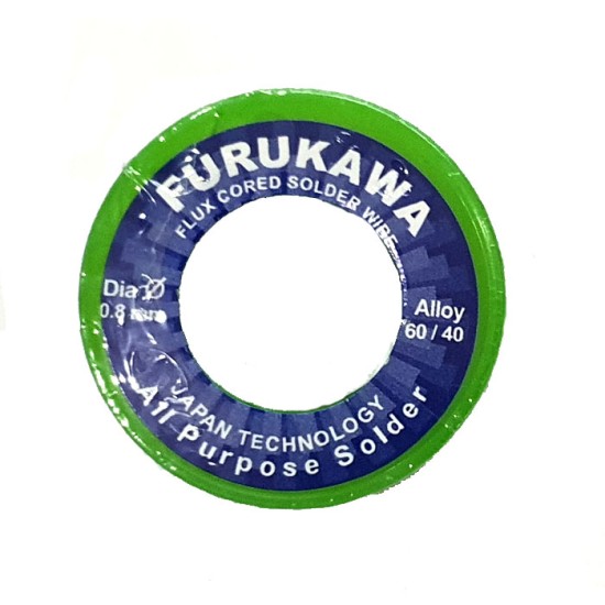 Furukawa Flux Cored Solder Wire Timah Solder 0.8mm 10 Meter Furukawa Flux Cored Solder Wire Timah Solder 0.8mm 10 Meter