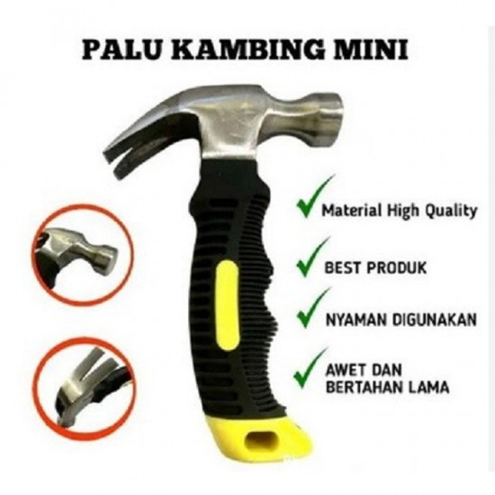 Palu Kambing Mini Cebol 8oz Martil Gagang Karet Palu Kambing Mini Cebol 8oz Martil Gagang Karet