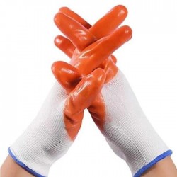 Sarung Tangan Nilon Lapis PVC Safety Glove Nylon Sarung Tangan Nilon Lapis PVC Safety Glove Nylon