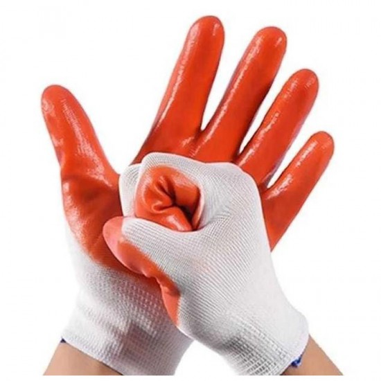 Sarung Tangan Nilon Lapis PVC Safety Glove Nylon