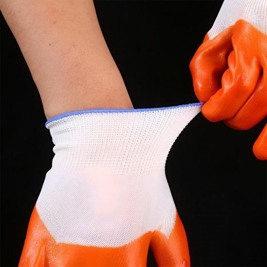Sarung Tangan Nilon Lapis PVC Safety Glove Nylon
