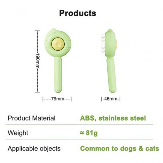 Sisir Bulat Anjing & Kucing Pet Comb Grooming Sisir Bulat Anjing & Kucing Pet Comb Grooming