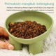 Tempat Makan Hewan Kaki Tinggi Pet Feeder Bowl Plastik