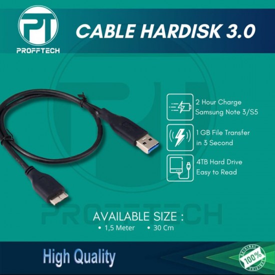 Profftech Cable Hardisk 3.0 Kabel USB to Micro B Profftech Cable Hardisk 3.0 Kabel USB to Micro B