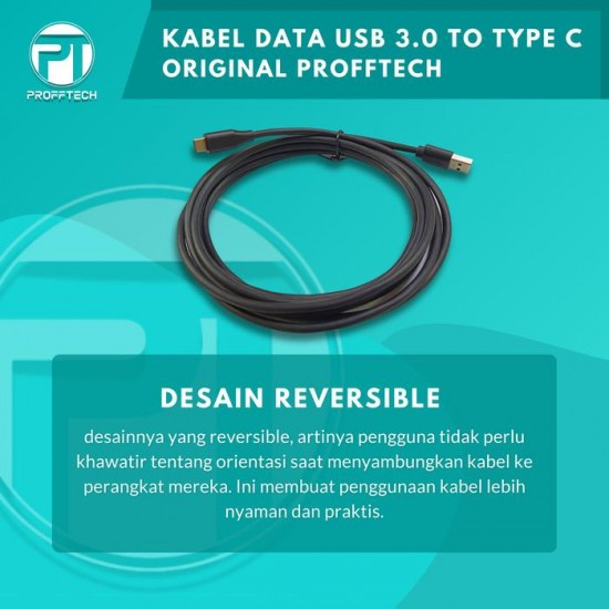 Profftech Kabel USB 3.0 to Type C 3.1 Cable Sync Charge