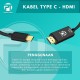 Profftech Kabel Type C to HDMI Resolusi Up to 4K