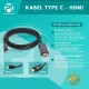Profftech Kabel Type C to HDMI Resolusi Up to 4K