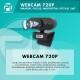 Profftech Webcam 720P Kamera Desktop Manual Focus Mikrofon Rotasi 360 Derajat Profftech Webcam 720P Kamera Desktop Manual Focus Mikrofon Rotasi 360 Derajat
