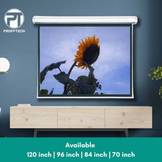 Richie Tec Layar Proyektor Otomatis Motoric Wall Screen Projector Richie Tec Layar Proyektor Otomatis Motoric Wall Screen Projector