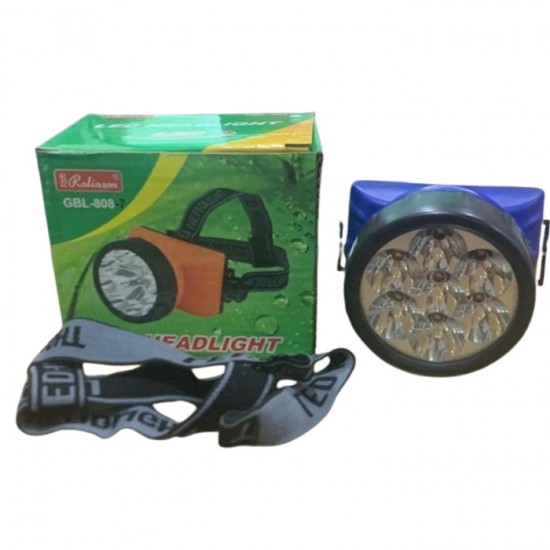 Rolinson GBL-808-7 Senter Kepala 7 LED Baterai AA Headlamp Headlight