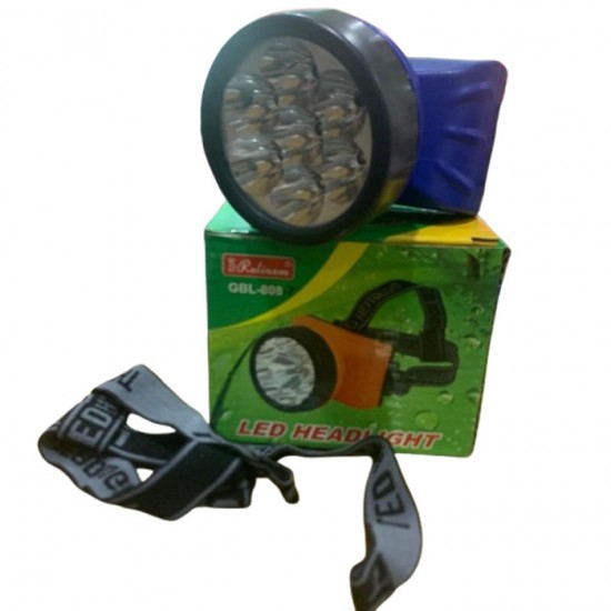 Rolinson GBL-808-7 Senter Kepala 7 LED Baterai AA Headlamp Headlight