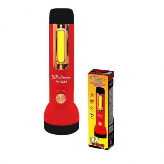 Rolinson RL-1234 Senter Emergency 2 Mode LED COB 10W Rechargeable USB