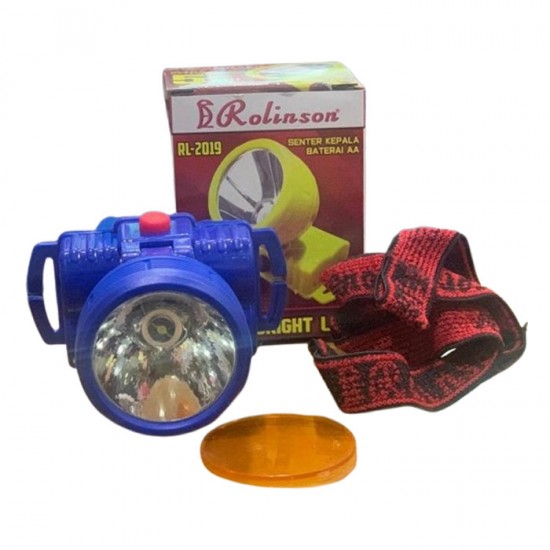 Rolinson RL-2019 Senter Kepala 5W 1 LED Baterai AA Headlamp Headlight