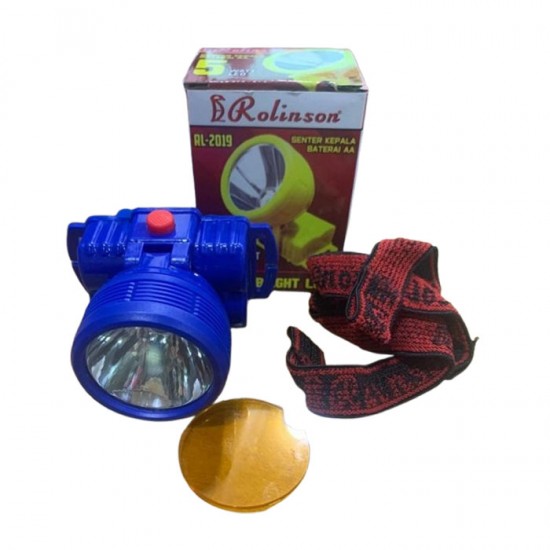 Rolinson RL-2019 Senter Kepala 5W 1 LED Baterai AA Headlamp Headlight